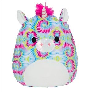 Squishmallow Atlas Tye Dye Unicorn Stuffed Animal
